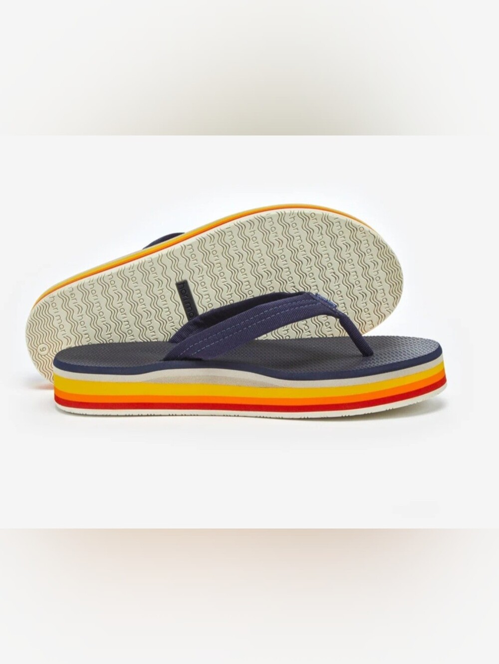 New HARI MARI flip Flops Navy Blue